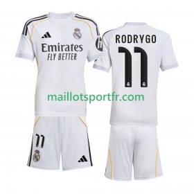 Maillot de Foot Real Madrid Rodrygo 11 Enfant Domicile 2025/26